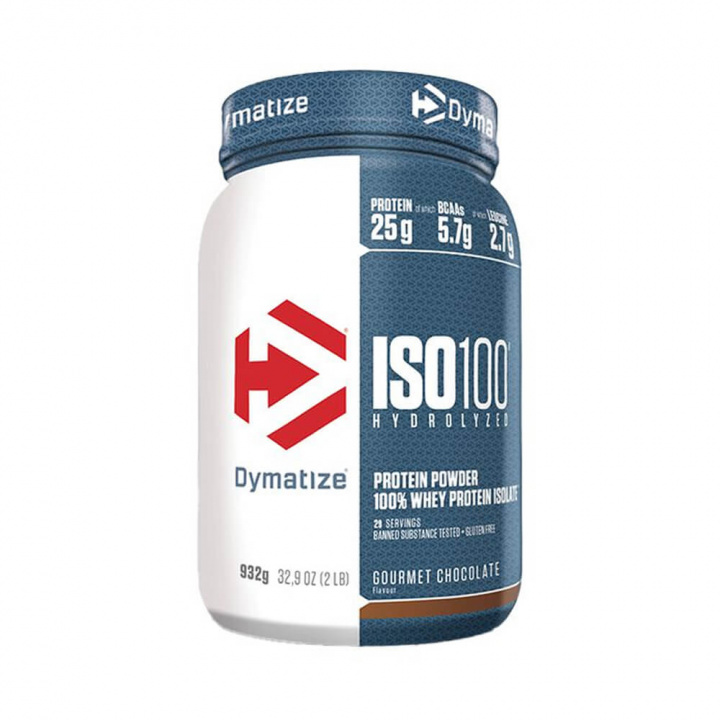 Dymatize Iso-100, 932 g (Gourmet Chocolate) i gruppen Kosttilskud & Fødevarer / Proteinpulver / Hydrolysat hos Tillskottsbolaget (DYMATIZE7683-2)