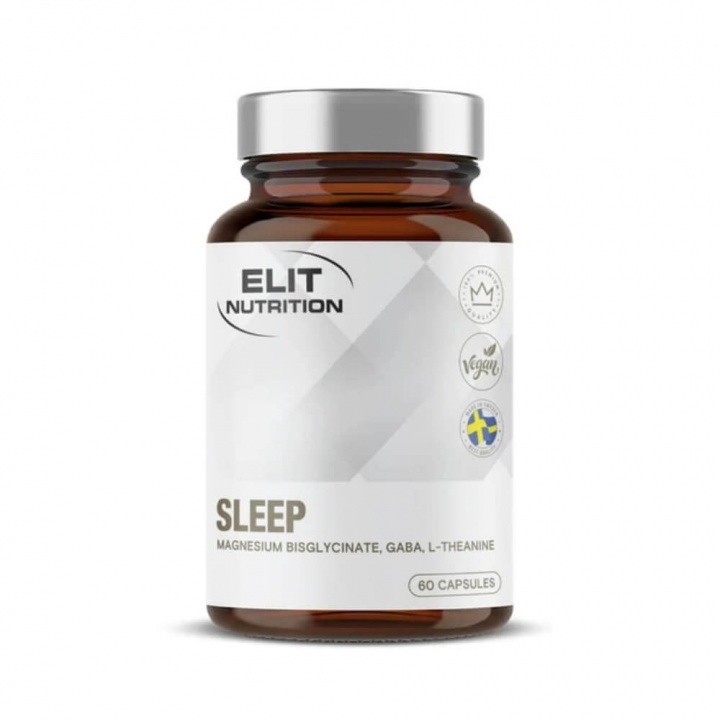 Elit Nutrition Sleep, 60 caps i gruppen Kosttilskud & Fødevarer / Sundhedskost / Søvn hos Tillskottsbolaget (ELIT28475)