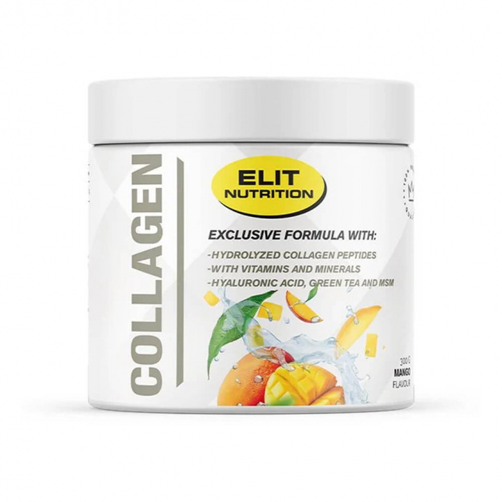 Elit Nutrition Collagen, 300 g (Mango) i gruppen Kosttilskud & Fødevarer / Ledesundhed / Kollagen hos Tillskottsbolaget (ELIT65732-1)