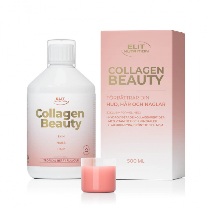 Elit Nutrition Collagen Beauty, 500 ml (Tropical Berry) i gruppen Kosttilskud & Fødevarer / Ledesundhed / Kollagen hos Tillskottsbolaget (ELIT65733)