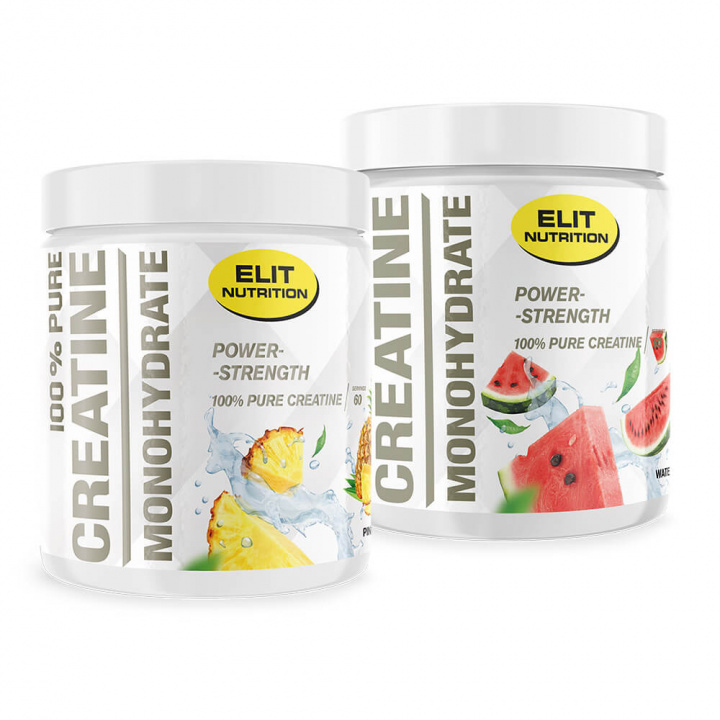 2 x Elit Nutrition 100% Pure Creatine Monohydrate, 300 g i gruppen Kosttilskud & Fødevarer / Kreatin / Kreatinmonohydrat hos Tillskottsbolaget (ELIT65783)