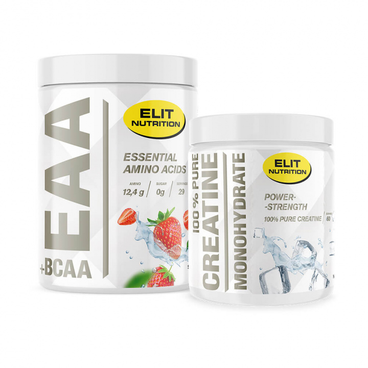 EAA + BCAA, 400 g + Creatine Monohydrate, 300 g i gruppen Kosttilskud & Fødevarer / Kreatin / Kreatinmonohydrat hos Tillskottsbolaget (ELIT6658)