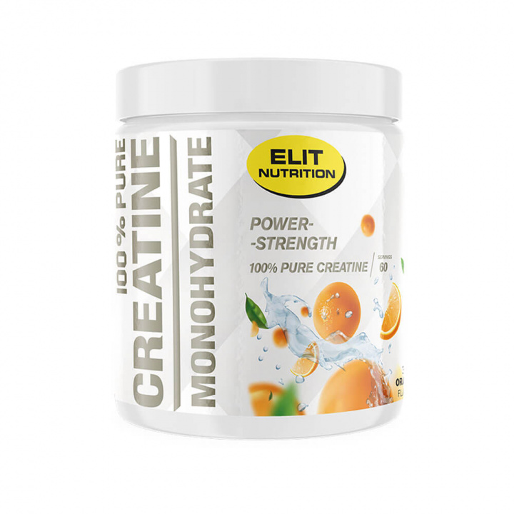 Elit Nutrition 100% Pure Creatine Monohydrate, 300 g (Orange) i gruppen Kosttilskud & Fødevarer / Kreatin / Kreatinmonohydrat hos Tillskottsbolaget (ELIT7658-2)