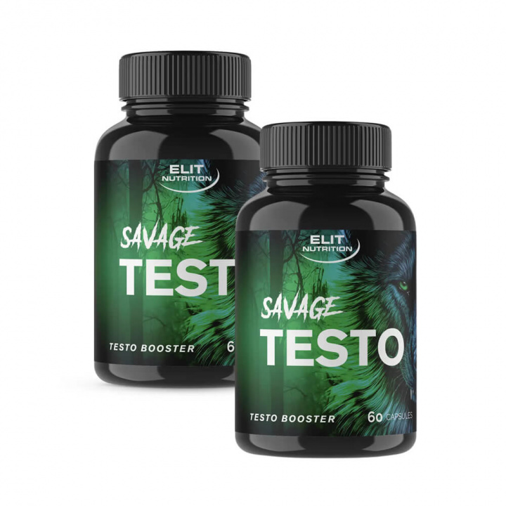 2 x Elit Nutrition Savage Testo, 60 caps i gruppen Kosttilskud & Fødevarer / Muskelforøgelse / Testobooster hos Tillskottsbolaget (ELIT78654)