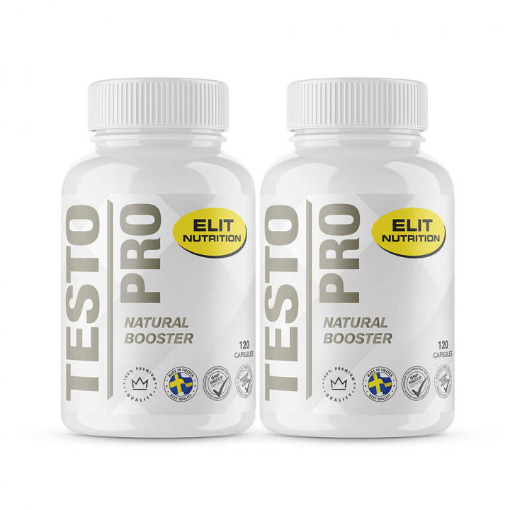 2 x Elit Nutrition Testo Pro, 120 caps i gruppen Kosttilskud & Fødevarer / Muskelforøgelse / Testobooster hos Tillskottsbolaget (ELIT85783)
