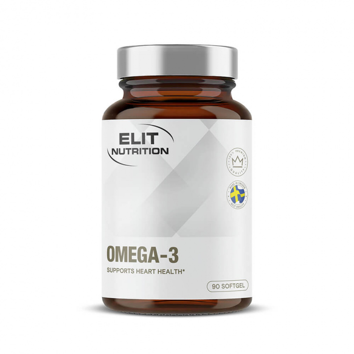 Elit Nutrition Omega-3, 90 caps i gruppen Kosttilskud & Fødevarer / Omega-3 & Fedtsyrer / Omega-3 hos Tillskottsbolaget (ELIT8694)