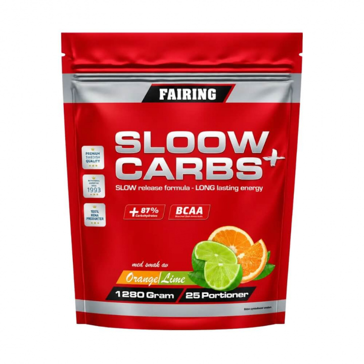 Fairing Sloow Carbs+, 1280 g i gruppen Kosttilskud & Fødevarer / Kulhydrater / Lange kulhydrater hos Tillskottsbolaget (FAIRING653)
