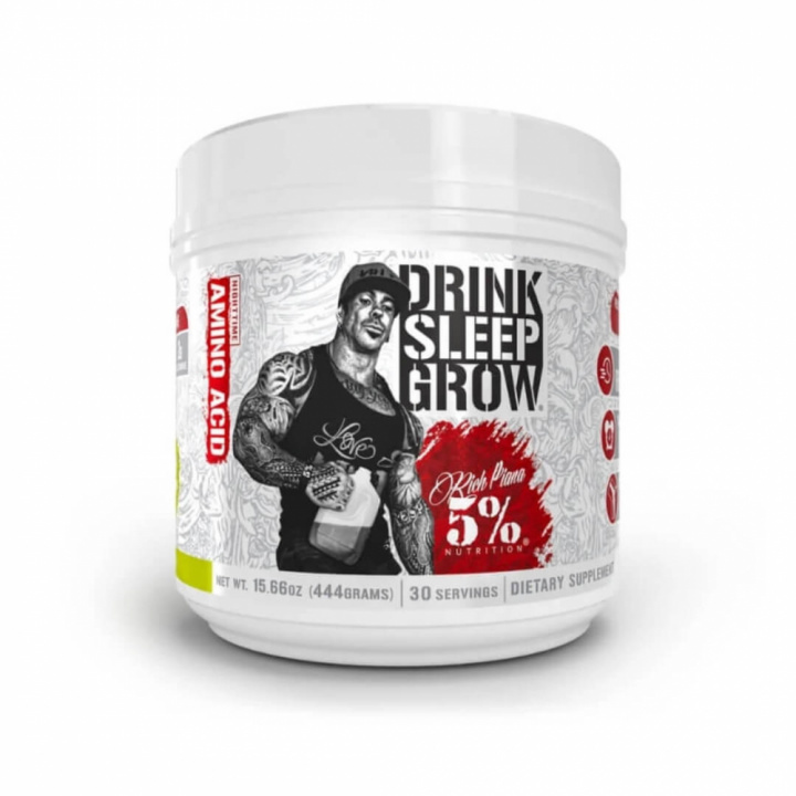 5% Nutrition Drink Sleep Grow, 450 g (Lemon Lime) i gruppen Kosttilskud & Fødevarer / Aminosyrer / Aminosyrekompleks hos Tillskottsbolaget (FIVE001-1)