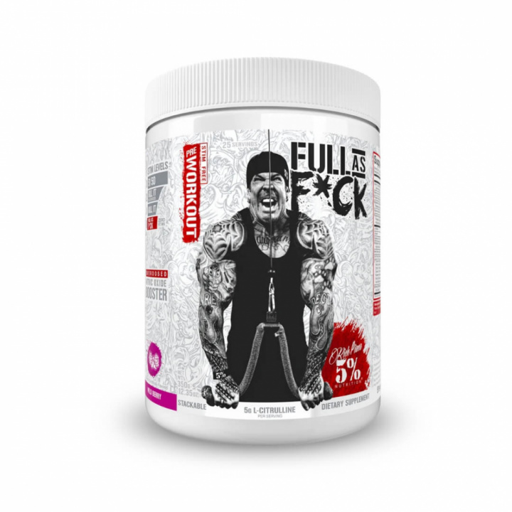 5% Nutrition Full As F*ck Legendary Series, 350 g (Wild Berry) i gruppen Kosttilskud & Fødevarer / Præstationsforbedringer / Pump hos Tillskottsbolaget (FIVE6800BRWB)