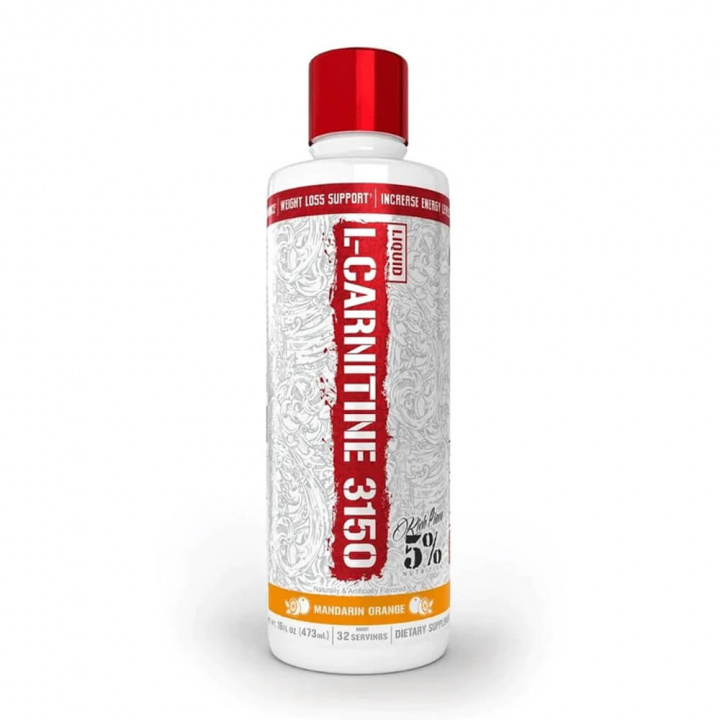 5% Nutrition Liquid L-Carnitine 3150, 473 ml (Mandarin Orange) i gruppen Kosttilskud & Fødevarer / Vægttab / Koffeinfri fedtforbrænder hos Tillskottsbolaget (FIVE753-3)
