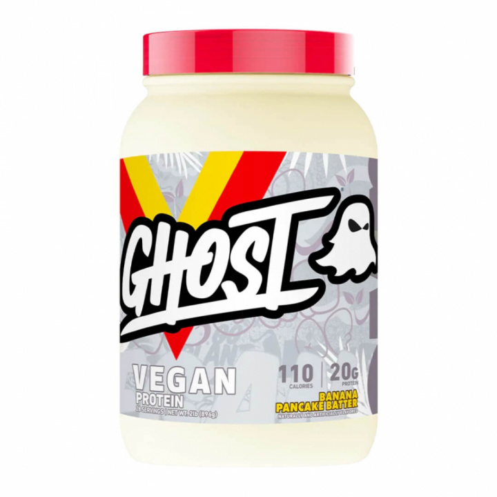 Ghost Vegan Protein, 907 g (Banana Pancake Batter) i gruppen Kosttilskud & Fødevarer / Proteinpulver / Laktosefri Protein hos Tillskottsbolaget (GHOST6583-1)