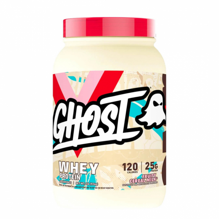 Ghost 100% Whey, 924 g (Fruity Cereal Milk) i gruppen Kosttilskud & Fødevarer / Proteinpulver / Blandingsprotein hos Tillskottsbolaget (GHOST854-2)
