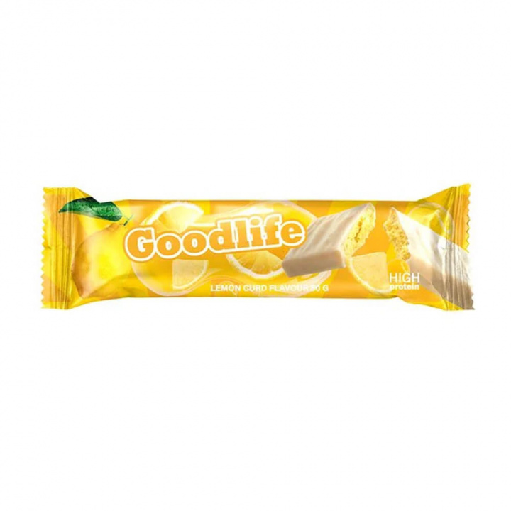 Goodlife Proteinbar, 50 g (Lemon Curd) i gruppen Bars / Proteinbarer hos Tillskottsbolaget (GOODLIFE9453-10)