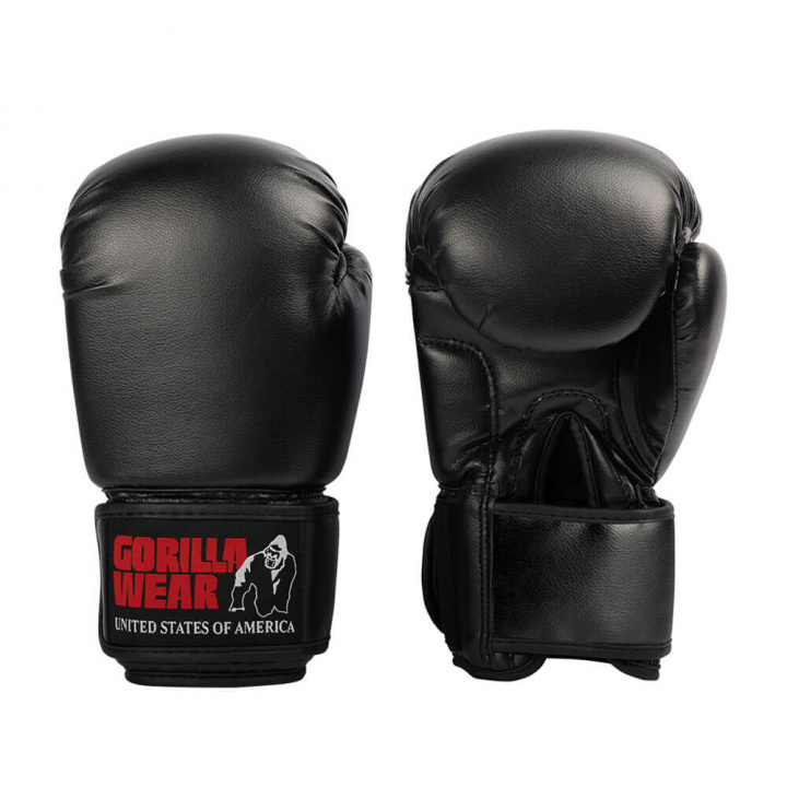 Gorilla Wear Mosby Boxing Gloves, black i gruppen Træningstilbehør / Kampsportsudstyr hos Tillskottsbolaget (GORILLA7643)