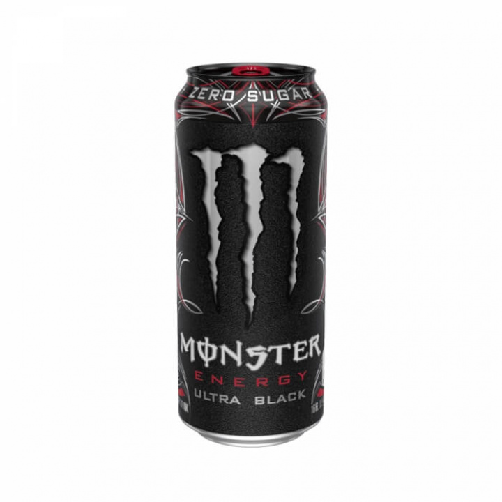 Monster Energy, 500 ml (Ultra Black) i gruppen Drikkevarer / Energidrik hos Tillskottsbolaget (MONSTER001-7)