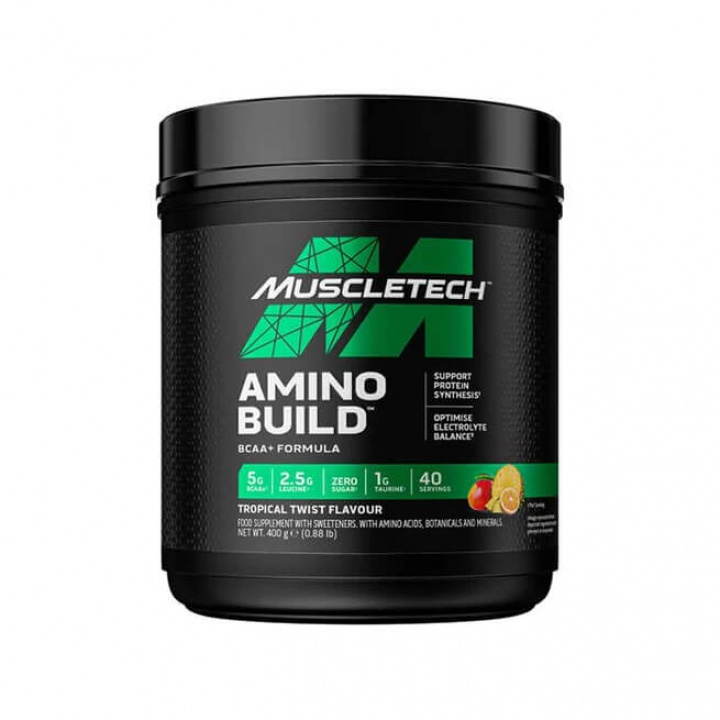 MuscleTech Amino Build, 40 serv. (Tropical Twist) i gruppen Kosttilskud & Fødevarer / Aminosyrer / BCAA hos Tillskottsbolaget (MUSCLETECH7685-1)