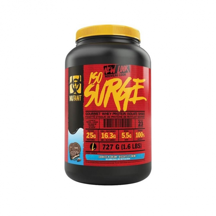 Mutant ISO Surge, 727 g (Cookies & Cream) i gruppen Kosttilskud & Fødevarer / Proteinpulver / Isolatprotein hos Tillskottsbolaget (MUTANT653-5)