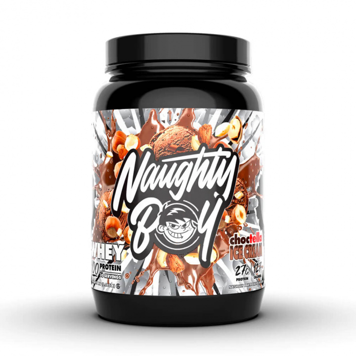 Naughty Boy Whey 100, 1000 g (Choctella Ice Cream) i gruppen Kosttilskud & Fødevarer / Proteinpulver / Blandingsprotein hos Tillskottsbolaget (NB7564-3)