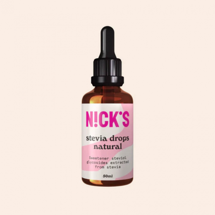 Nicks Steviadroppar, 50 ml (Natural) i gruppen Kosttilskud & Fødevarer / Fødevarer / Kalorifattige saucer og toppings hos Tillskottsbolaget (NICKS583-5)