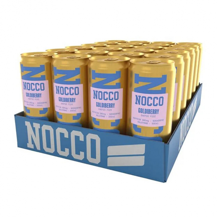 24 x NOCCO BCAA, 330 ml (Goldiberry) i gruppen Drikkevarer / Energidrik hos Tillskottsbolaget (NOCCO754)