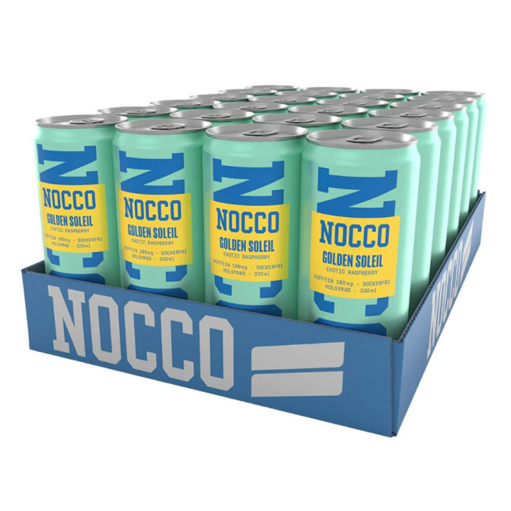 24 x NOCCO BCAA, 330 ml (Golden Soleil) i gruppen Drikkevarer / Energidrik hos Tillskottsbolaget (NOCCO758599)