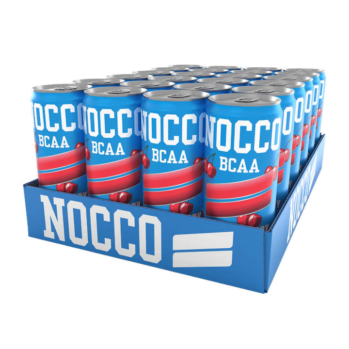 24 x NOCCO BCAA, 330 ml (Cherry Berry) i gruppen Drikkevarer / Energidrik hos Tillskottsbolaget (NOCCO7585)