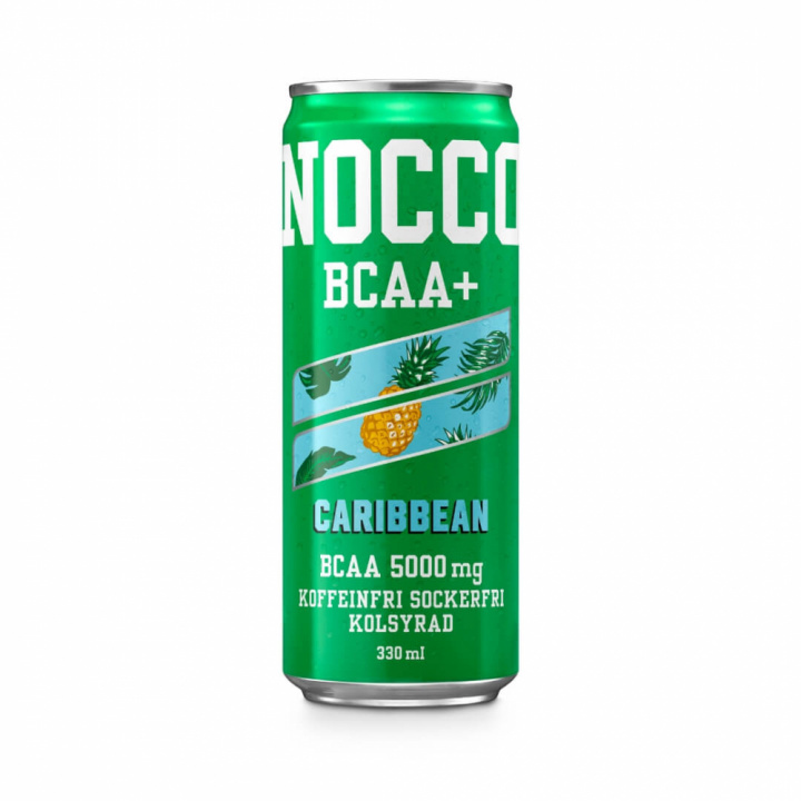 NOCCO BCAA+, 330 ml (Caribbean - Koffeinfri) i gruppen Drikkevarer / Energidrik hos Tillskottsbolaget (NOCCOBCAA-2)