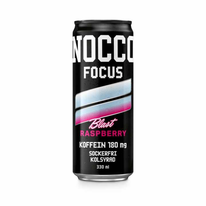 NOCCO FOCUS, 330 ml (Raspberry Blast) i gruppen Drikkevarer / Energidrik hos Tillskottsbolaget (NOCCOFOCUS-3)