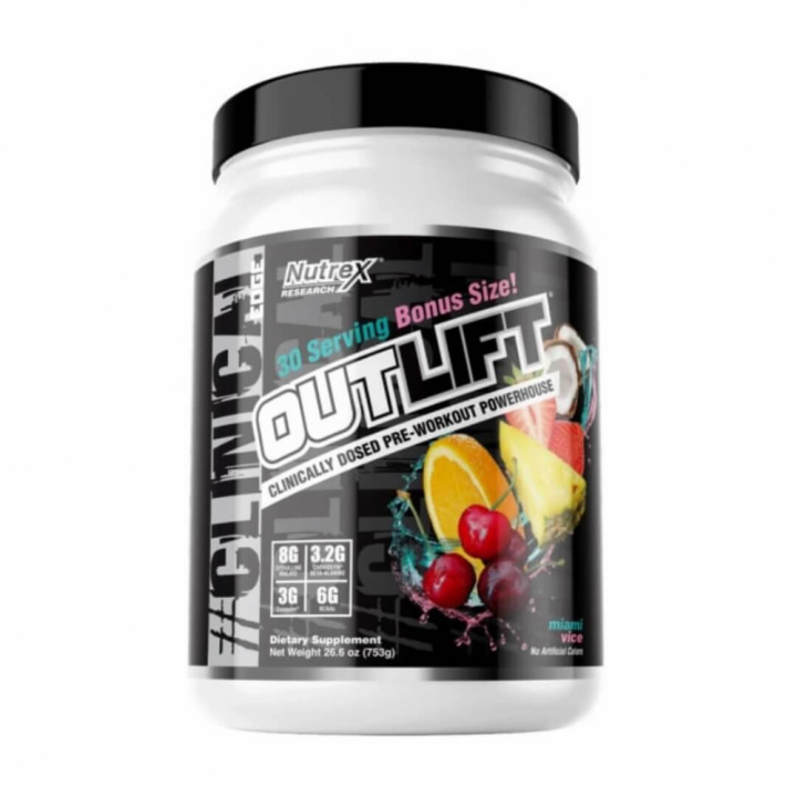 Nutrex Research Outlift, 504 g (Miami Vice) i gruppen Kosttilskud & Fødevarer / Præstationsforbedringer / Pre-Workout / PWO hos Tillskottsbolaget (NUTREX0943-2)
