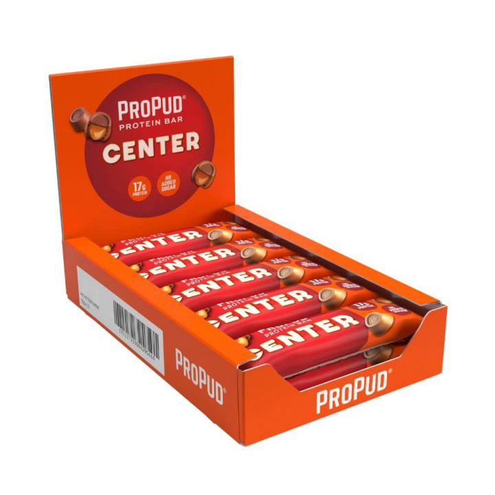 12 x ProPud Proteinbar, 55 g (Center) i gruppen Bars / Proteinbarer hos Tillskottsbolaget (PROPUD3957)
