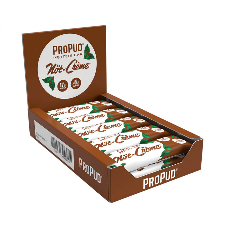 12 x ProPud Proteinbar, 55 g (Nöt-Créme) i gruppen Bars / Proteinbarer hos Tillskottsbolaget (PROPUD65743)