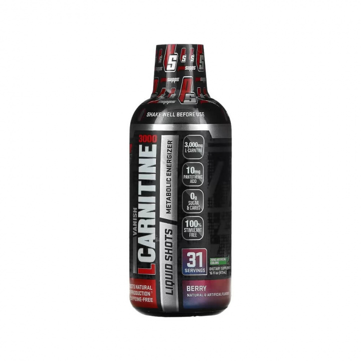 Pro Supps L-Carnitine 3000, 473 ml (Berry) i gruppen Kosttilskud & Fødevarer / Vægttab / Koffeinfri fedtforbrænder hos Tillskottsbolaget (PROSUPPS0577-2)
