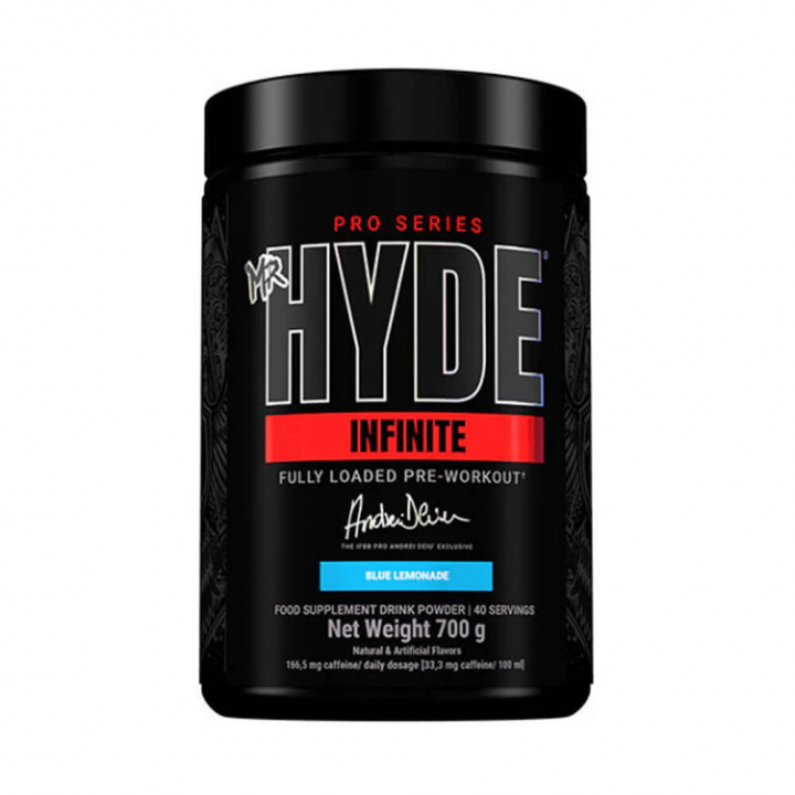 Pro Supps Hyde Infinite PWO Andrei Series, 350 g i gruppen Kosttilskud & Fødevarer / Præstationsforbedringer / Pre-Workout / PWO hos Tillskottsbolaget (PROSUPPS8755)