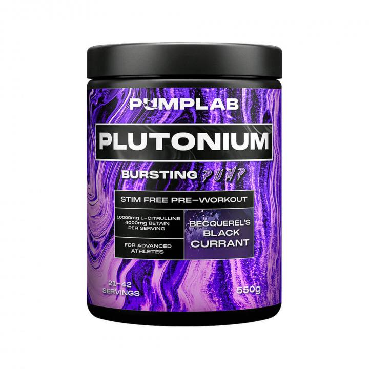 PumpLab PLUTONIUM - Stim Free PWO, 550 g i gruppen Kosttilskud & Fødevarer / Præstationsforbedringer / Pump hos Tillskottsbolaget (PUMPLAB56345)