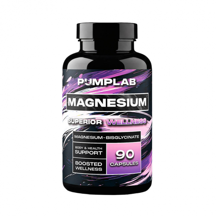 PumpLab MAGNESIUM, 90 caps i gruppen Kosttilskud & Fødevarer / Mineraler / Magnesium hos Tillskottsbolaget (PUMPLAB6579)