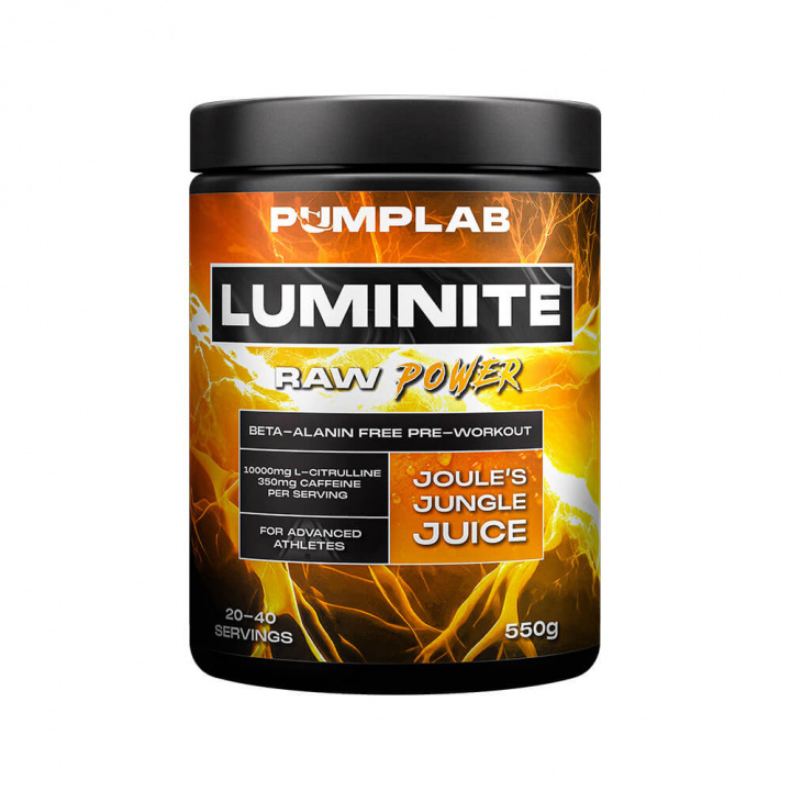 PumpLab LUMINITE - Beta-Alanine Free PWO, 550 g (Jungle Juice) i gruppen Kosttilskud & Fødevarer / Præstationsforbedringer / Pre-Workout / PWO hos Tillskottsbolaget (PUMPLAB9036-2)