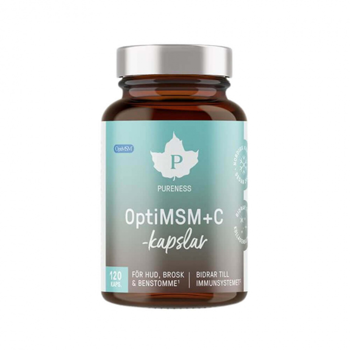 Pureness OptiMSM + C, 120 caps i gruppen Kosttilskud & Fødevarer / Vitaminer / C-vitamin hos Tillskottsbolaget (PURENESS5395)