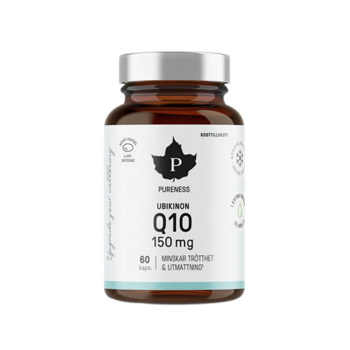 Pureness Ubikinon Q10, 60 caps i gruppen Kosttilskud & Fødevarer / Sundhedskost / Antioxidanter hos Tillskottsbolaget (PURENESS734)