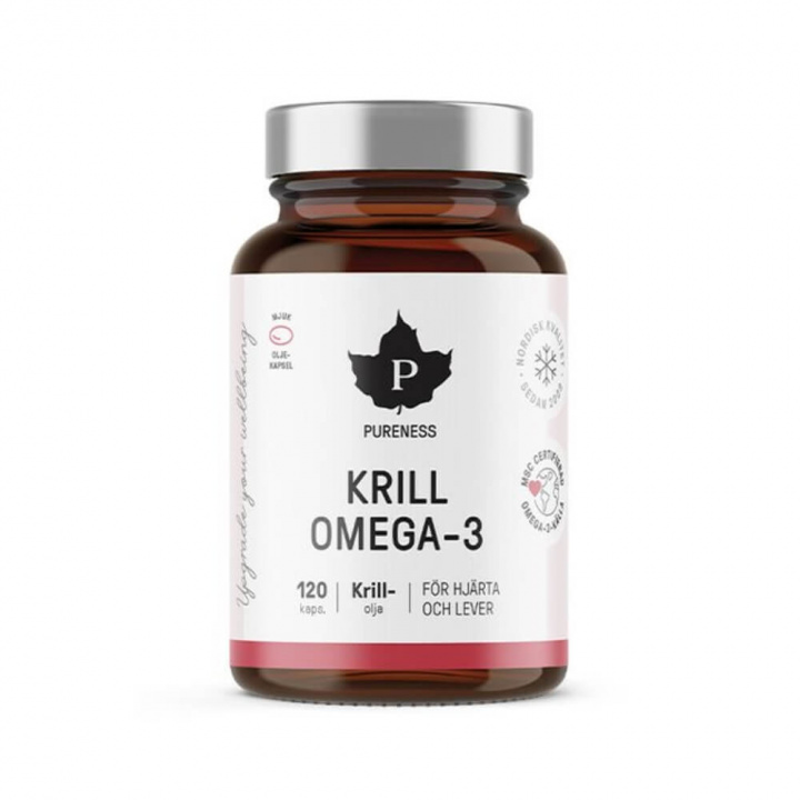 Pureness Krill Omega-3, 120 caps i gruppen Kosttilskud & Fødevarer / Omega-3 & Fedtsyrer / Omega-3 hos Tillskottsbolaget (PURENESS8248)