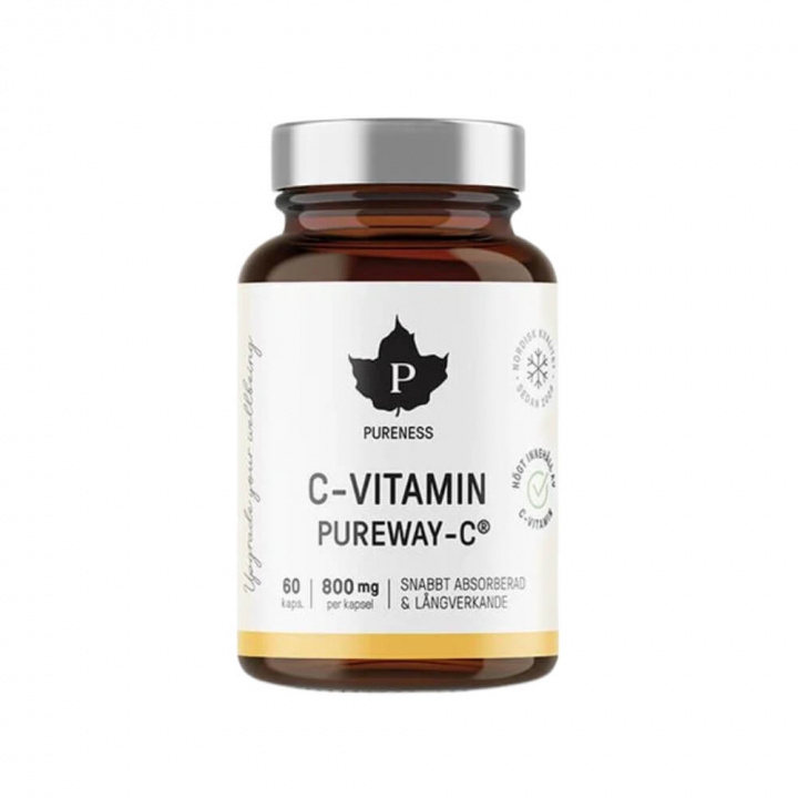 Pureness C-Vitamin Pureway-C®, 60 caps i gruppen Kosttilskud & Fødevarer / Vitaminer / C-vitamin hos Tillskottsbolaget (PURENESS9273)