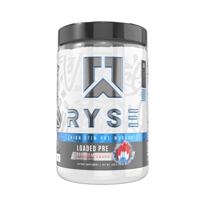 Ryse Supps Loaded Pre, 30 serv. (Freedom Rocks) i gruppen Kosttilskud & Fødevarer / Præstationsforbedringer / Pre-Workout / PWO hos Tillskottsbolaget (RYSE8978-2)