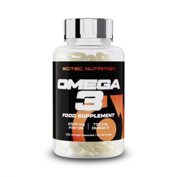 Scitec Nutrition Omega 3, 100 caps i gruppen Kosttilskud & Fødevarer / Omega-3 & Fedtsyrer / Omega-3 hos Tillskottsbolaget (SCITEC0012)