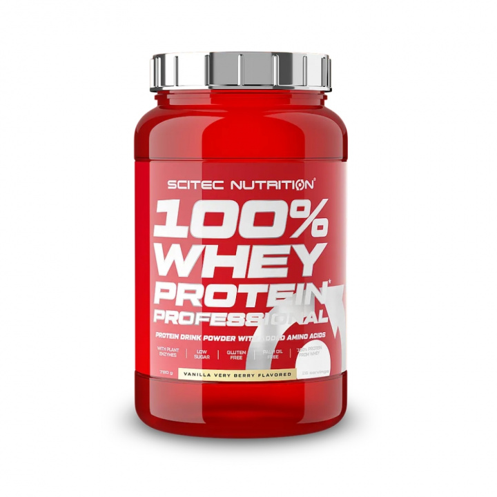 Scitec Nutrition 100% Whey Protein Professional, 780 g i gruppen Tilbud! / Udsalg hos Tillskottsbolaget (SCITEC001)