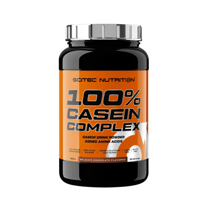 Scitec Nutrition 100% Casein Complex, 0,92kg i gruppen Kosttilskud & Fødevarer / Proteinpulver / Kaseinprotein hos Tillskottsbolaget (SCITEC002)
