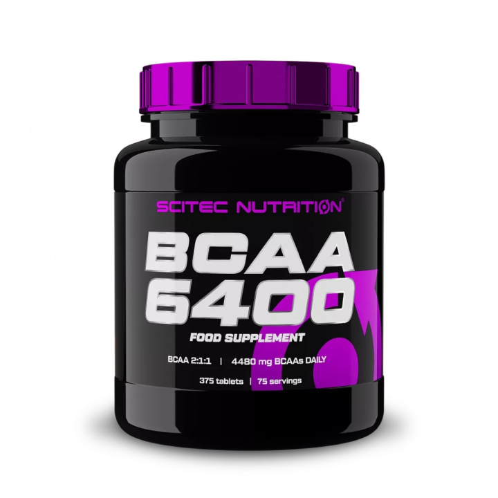 Scitec Nutrition BCAA 6400, 375 tabs i gruppen Kosttilskud & Fødevarer / Aminosyrer / BCAA hos Tillskottsbolaget (SCITEC0080)