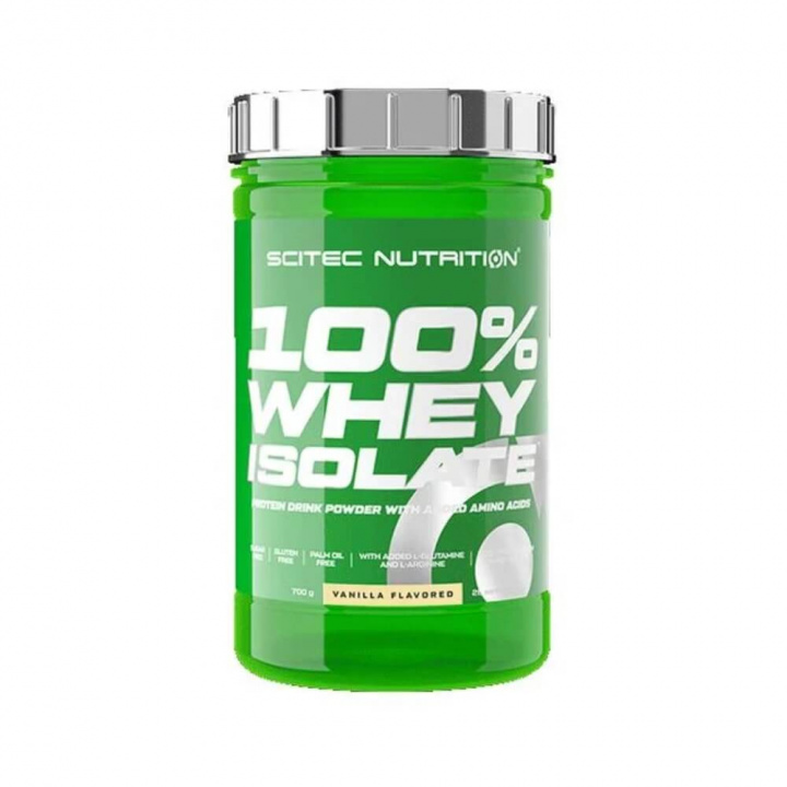 Scitec Nutrition 100% Whey Isolate, 700 g (Vanilla) i gruppen Kosttilskud & Fødevarer / Proteinpulver / Isolatprotein hos Tillskottsbolaget (SCITEC754-4)