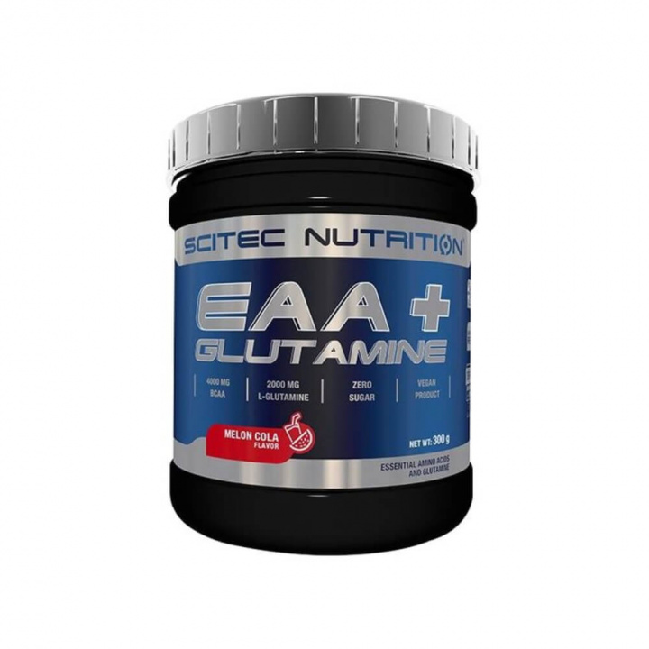 Scitec Nutrition EAA+Glutamine, 300 g (Melon-Cola) i gruppen Kosttilskud & Fødevarer / Aminosyrer / EAA hos Tillskottsbolaget (SCITEC842-3)