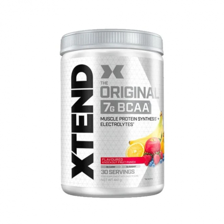 Scivation Xtend BCAA, 30 serveringar (Fruit Punch) i gruppen Kosttilskud & Fødevarer / Aminosyrer / BCAA hos Tillskottsbolaget (SCIVATON0010FP)