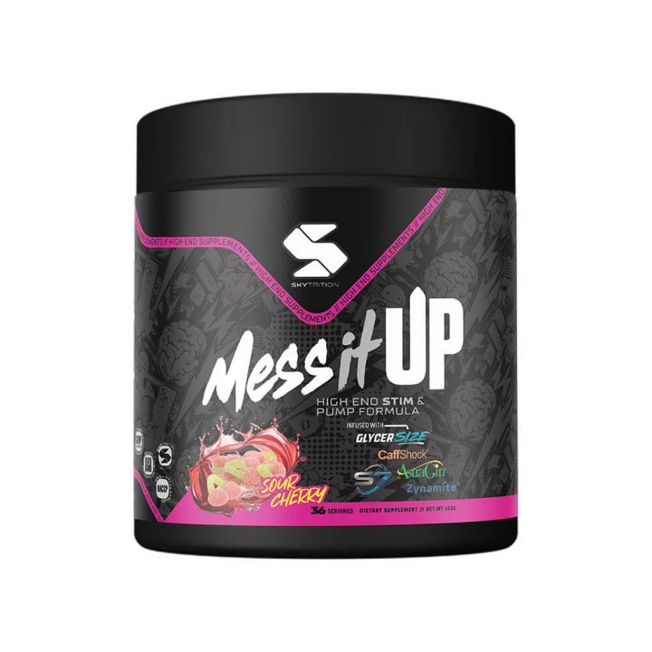 Skytrition Mess It UP, 450 g i gruppen Kosttilskud & Fødevarer / Præstationsforbedringer / Pre-Workout / PWO hos Tillskottsbolaget (SKYTRITION578923)