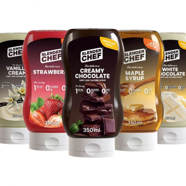 Slender Chef Syrup, 350 ml i gruppen Kosttilskud & Fødevarer / Fødevarer / Kalorifattige saucer og toppings hos Tillskottsbolaget (SLENDERCHEF82947)